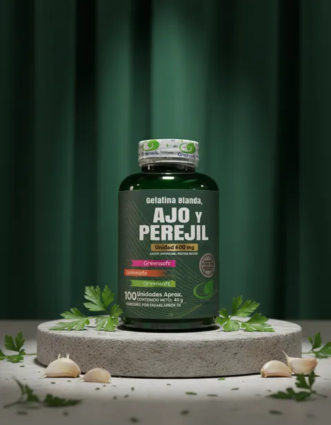 Ajo y perejil en cápsulas