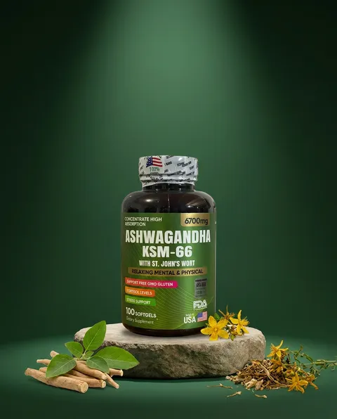 Ashwagandha y hierba de San Juan