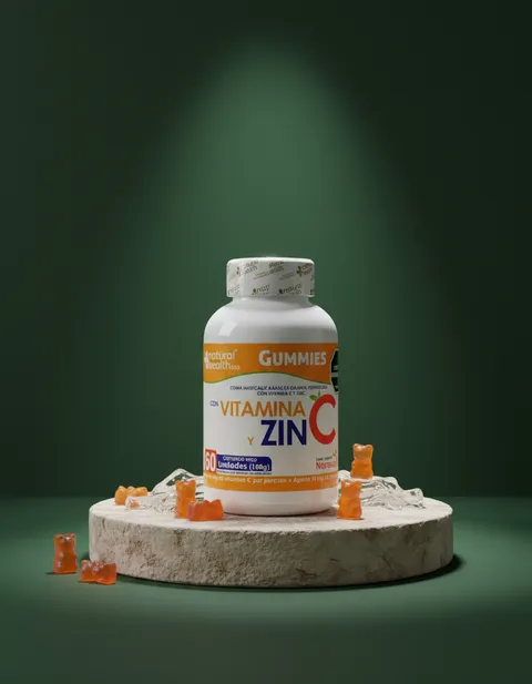 Gomitas de vitamina C y zinc