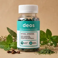 Cápsulas desodorizantes con sus ingredientes naturales alrededor