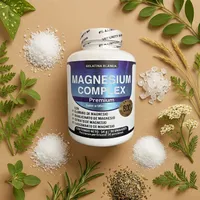 Complejo de magnesio con sus ingredientes naturales alrededor