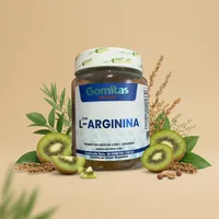 Gomitas de L-arginina con sus ingredientes naturales alrededor