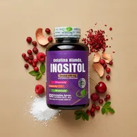 Inositol en cápsulas blandas con sus ingredientes naturales alrededor